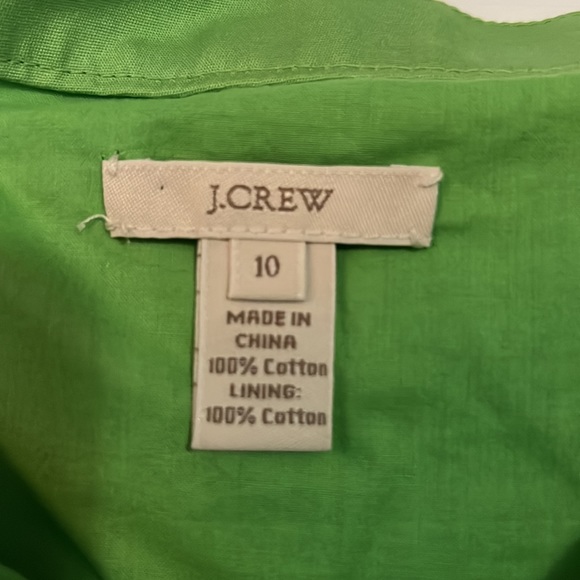 J Crew Cotton Cady Madeleine Dress in Clover - Picture 5 of 7
